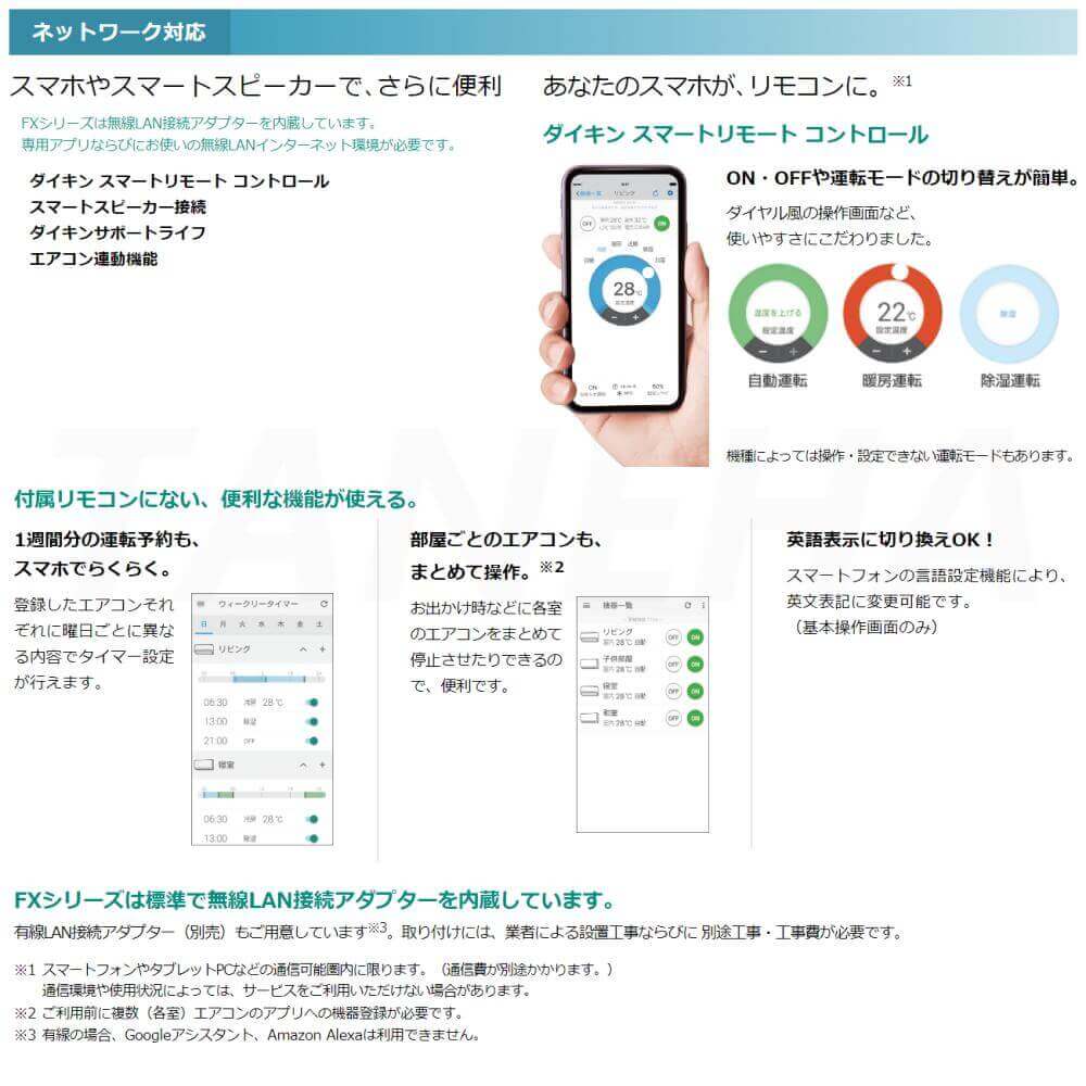 ルームエアコン FXシリーズ 2023年モデル 18畳程度 ホワイト S563ATFP-W ダイキン