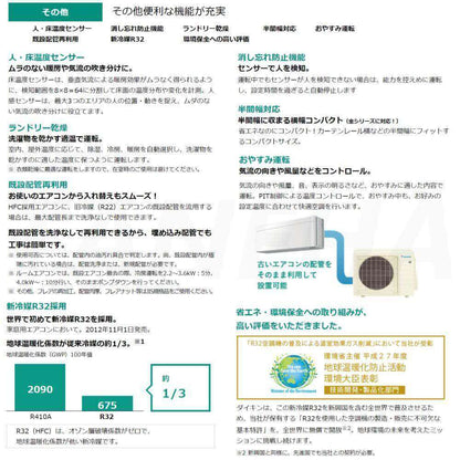 ルームエアコン SXシリーズ 2023年モデル 12畳程度 ホワイト S363ATSS-F ダイキン